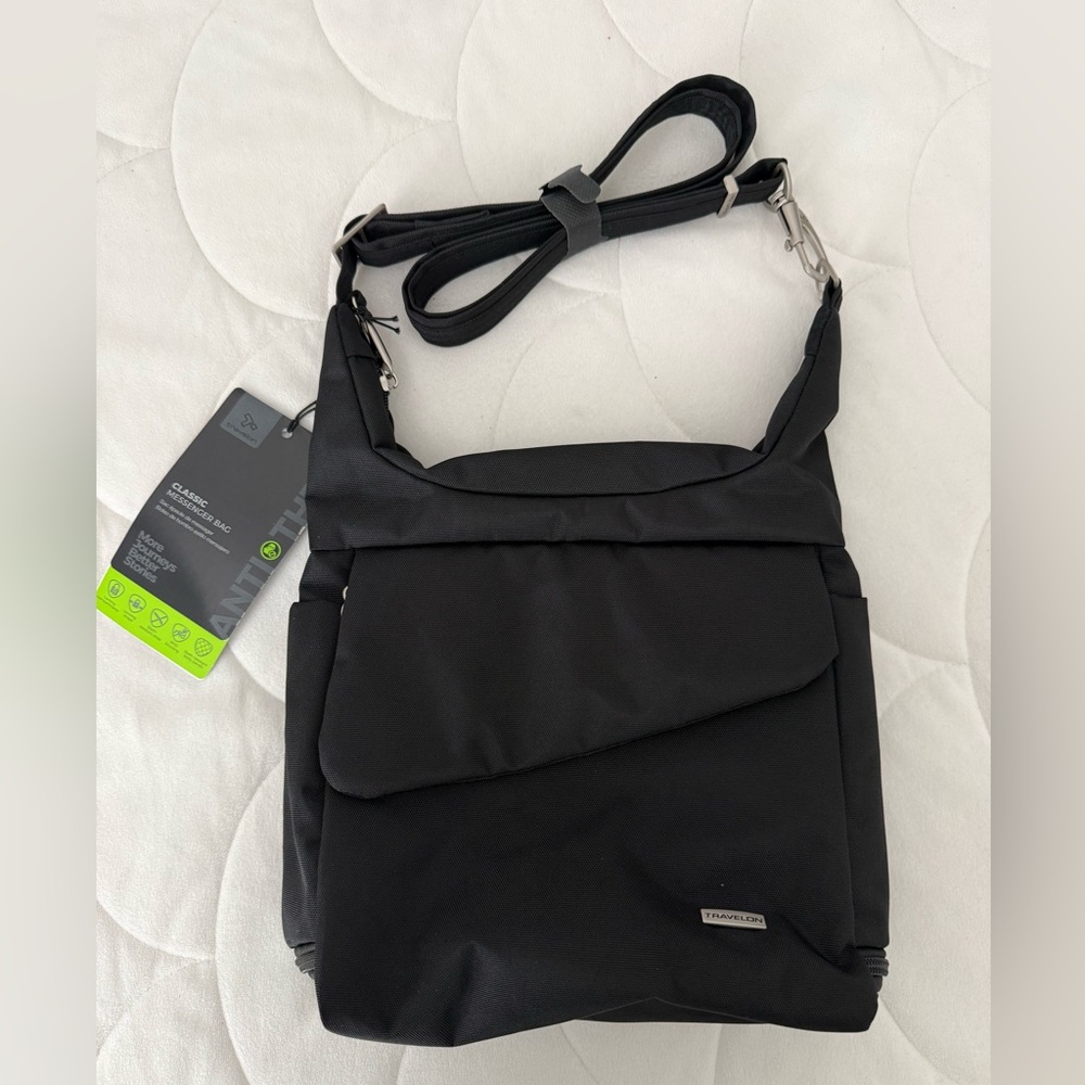 SOLD - NWT Travelon Black Anti-Theft Crossbody Bag